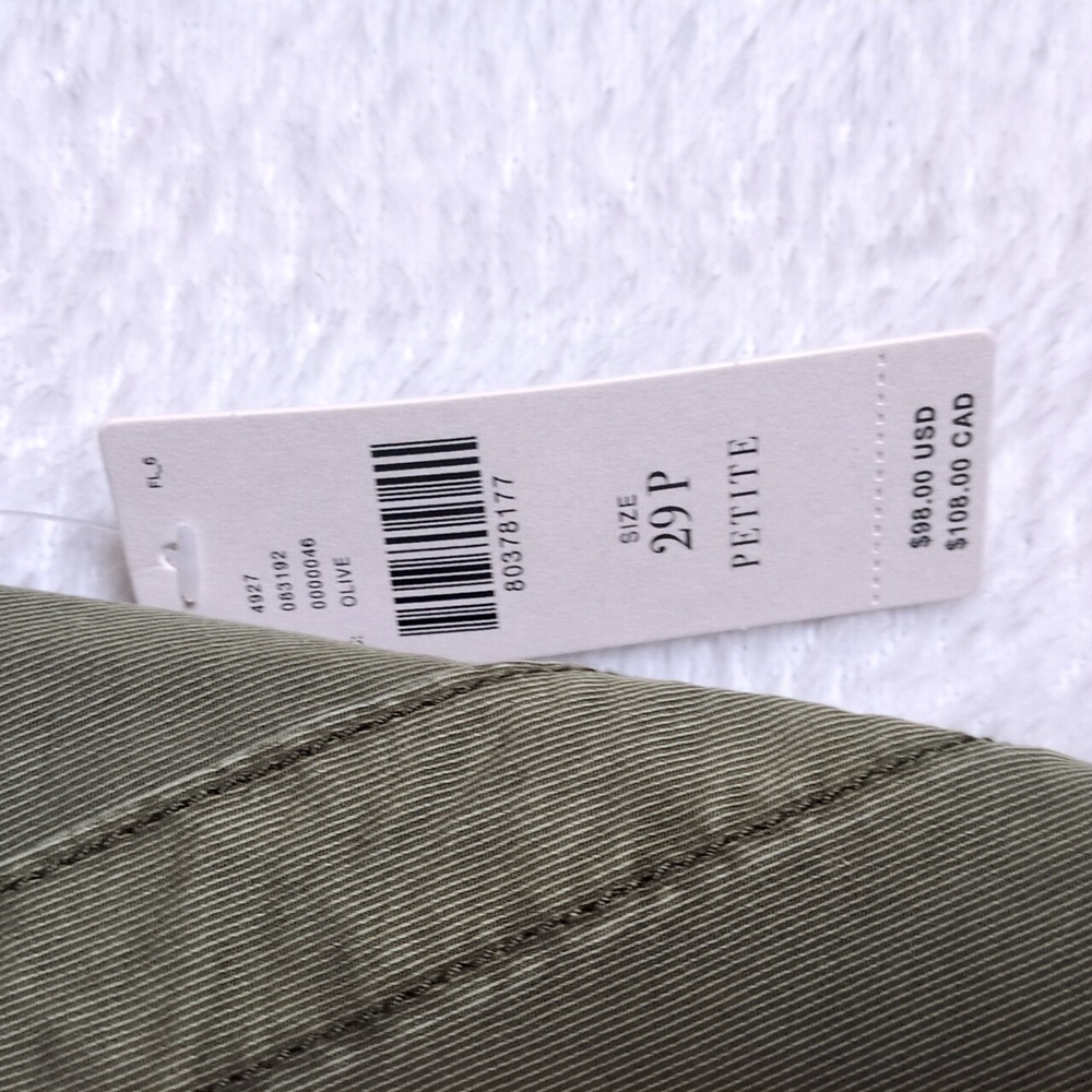 PILCRO Anthropologie‎ Womens Olive Green Waist 29 Petite - Picture 7 of 10